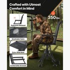 Uimoso Hunting Chair 360   Swivel Silent Folding Blind Chair Adjustable Legs
