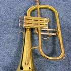 Yfh-8315g Flugelhorn B-flat Brass Trumpet Gold Plated Flugelhorn With Case