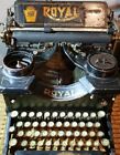 Antique Royal Typewriter Model 10  Rare Double Glass-panes