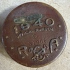 1940 Roa Radio Little Orphan Annie Decoder Pin Badge