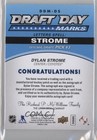 2016-17 Sp Game Used  35 Dylan Strome  ddm-ds Auto Rc