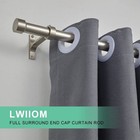 Brushed Nickel Curtain Rods For Windows 28 To 48 Inch adjustable Drapery Rods   