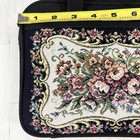 70s Vintage Floral Tapestry Bible Case 9x6 Book Cover Bag Needlepoint Zondervan