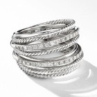 Elegant 925 Sterling Silver White Topaz New Fashion Charms Unique Ring Size 8 5