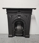 Antique Victorian Cast Iron Fireplace  - Fully Restored - Uk Delivery  f470 