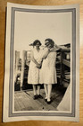 Affectionate Women Holding Kodak Brownie Box Camera Vtg 1930 s Photo