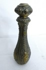 Vintage Cast Metal Antique Brass Tone Lamp Detailed Berman Column Body Spacer