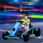 Electric Kids Go Kart Ride On Toy Rechargeable Battery Powered Racing Car Gift