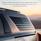 2 Pcs Rear Window American Flag Decals - Waterproof Tactical Usa Flag Side
