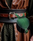 Medieval Leather Belt Pouch Vintage Renaissance Viking Style Larp Costume