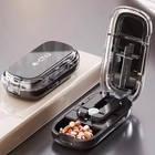 New Quartering Pill Cutter Storage Box Portable Drug Tablet Medicine Dustproof D