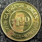 National Pride Self Serve Carwash -  1 No Cash Value Car Wash Token 27mm  c1939 