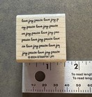 Lot Of 4 Stampin  Up Friend Love Joy Celebrate Thank You Rubber Stamp 2004