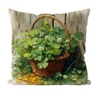  St Patricks Day Pillow Covers 18x18 Inch Basket Throw Pillowcase Holiday 