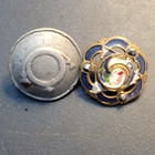 Rare Antique French 19th Century Buttons Champleve Enamel Paris Hand Painted