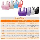 3pack Sport Bras Seamless Wire Free Weight Support Tank Sports Yoga Sleep Bra Us