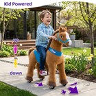 Ponycycle Ride On Horse For Ages 3-5 Kids Riding Ponys Real Walking Horses E337