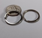 2 New 1 Inch Premium 25mm Nickle Plated Flat Split Ring Key Rings Key Holders