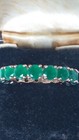 Vintage 1990-s 14 Ct Rolled Gold Emerald Ring Size Uk N Us 6 3 4 - Hallmarked 