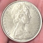 Australia 1966 50 Cent Coin Elizabeth Ii Coat Of Arms Decimal Commonwealth Coin