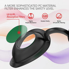 Flexible Uv Tanning Bed Eye Protection Goggles Eye Shields 200-2000nm
