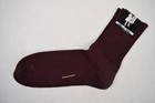 Vintage Socks Beloit Hosiery 50s 60s Burgandy Wool Cotton Above Ankle 9-10 New
