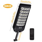 6000w Commercial Solar Street Lights Led Outdoor Dusk To Dawn Super Bright Lamp