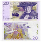 2008 Sweden 20 Kronor P-63 Unc New Banknote