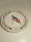 Brooten Mn Antique 1919 Calendar Plate G c  Paulson General Mdse Flags Ww1 Peace