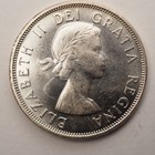 1955 Canada Silver Half  Dollar   nice  Coin     - Free Shipping  C4159