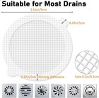 50 Pcs Set Pack Disposable Shower Drain Hair Catcher Mesh Sticker Strainers New
