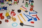Playmobil People Figures Lot Of Adults  Kids  Dog  Tools  Hats And More