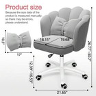 Modern Adjustable Office Chair-cute Petal Design  Fabric  Ideal For Home  Work