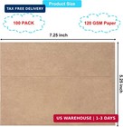100 Pack 5x7 Envelopes For Invitations  Brown Kraft Envelope  Self Seal A7 Envel