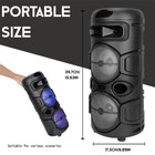 1200w Dual 4  Portable Wireless Speaker Subwoofer Heavy Bass Stereo Sound System