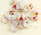Lot New 100 Pcs Mix Cartoon Duck Minnie Acrylic Children Rings Gifts 15mm