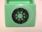 Frankart Art Deco Jadite Cigarette Box Insert Black F s Logo Lid Original 1930s