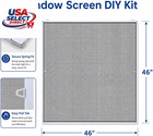 Window Screen Frame Kit 2 Sets - Cut-to-fit White Aluminum