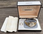 Vintage 1960s Omega Automatic 10k Gold Plate Men   s Wrist Watch   Box