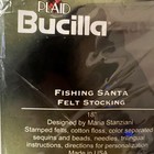 Bucilla Fishing Santa Felt Appliqu   Christmas 18    Stocking Kit 86139 New 2008