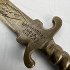 Vintage Solid Brass Knights Sword Letter Opener