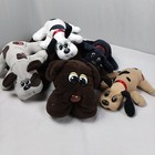 Tonka Pound Puppy Pups Plush Toys Litter Newborn Brown Black White Vintage 1985