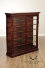 Antique American Renaissance Revival Walnut Display Cabinet Bookcase
