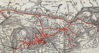 1918 Antique Grand Trunk System Railway Map Grand Trunk Pacific Railroad 3049