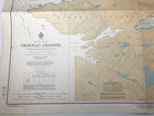 Vtg Okisollo Channel Nautical Chart Vancouver Island British Columbia Canada Map