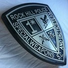 Rock Hill Police 3d Routed Wood Patch Plaque Sign Custom