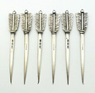 Victorian Set Sterling Silver Atkin Brothers Feather Cocktail Picks  Sticks