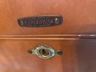 Vintage 1950   s Samsonite Shwayder Bros Leather Luggage Train Case Brown - No Key