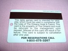 The Orleans Casino Pit Players Club Slot Card Las Vegas  Nv Rare For Table Games