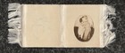Small Homemade Victorian 15th Wedding Anniversary Card Silk Ribbon